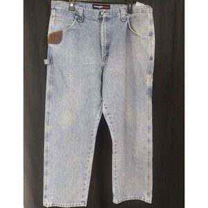 Wrangler Riggs Workwear Men's Blue Pants/Capenter Jeans 38x30 SKU3797